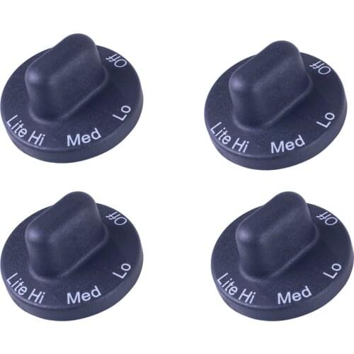 4 Pack Gas Range Burner Knobs for Jenn Air Maytag 71001641 PS2077264 AP4088491