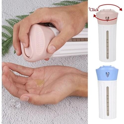 4-In-1 Bathroom Portable Soap Dispenser Refillable Bottles Shampoo Shower Gel Conditioner Press Dispenser Suitable For Travel