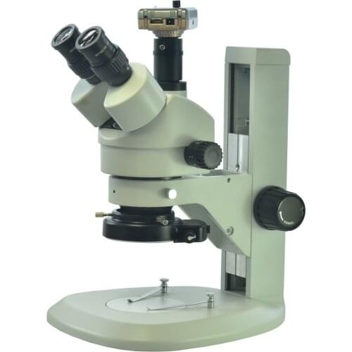 7X-45X Trinocular Microscope Inspection Zoom Stereo Microscope + 30X-200X HDMI Microscopes Camera +144 LED Light + C Adapter