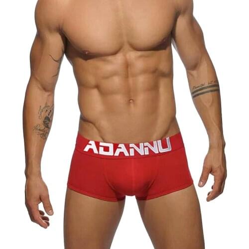ADANNU Boxers Men Underwear Cotton Underpants Men Boxer Shorts Underwear Modal Cueca Comfortable Sexy Panties Male AD125