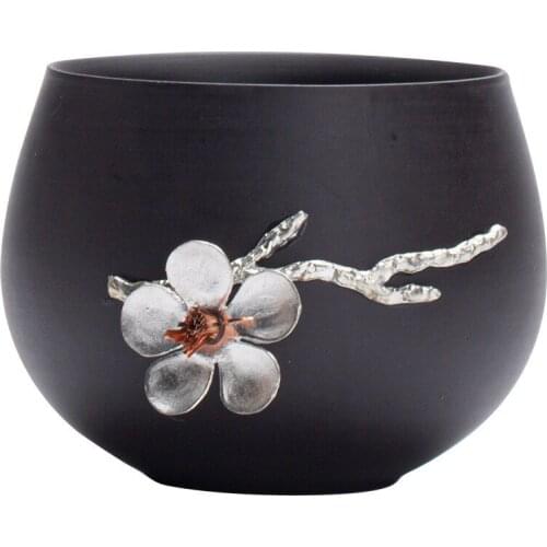 Purple Clay Tea Master Cup Ceramic Household Japanese Tea Set Single Large Teacup Individual Flower Single Tea Cup