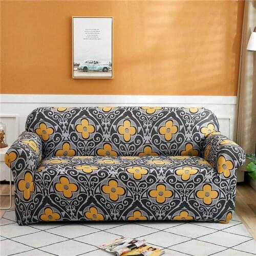 Boho Sofa Covers 2 3 4 Seater For Living Room Corner Stretch Cover Mandala Elastic Sofa Slipcovers Sofa Bed Case Without Armrest