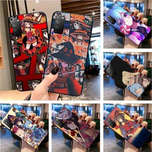 Konosuba Megumin Phone Case for Huawei Honor 30 20 10 9 8 8x 8c v30 Lite view 7A pro