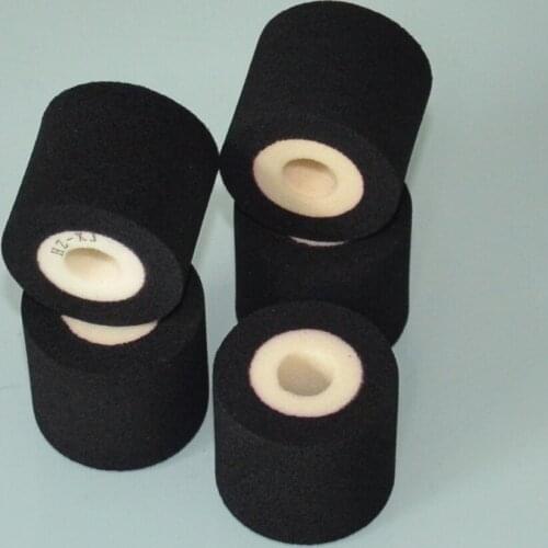 Black Diameter 36mm Height 40mm coder printer hot ink roller for continuous band sealer
