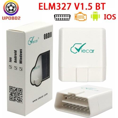 Viecar ELM327 4.0 V1.5 Bluetooth-Compatible OBD2 Diagnostic Scanner Tool ELM 327 OBDII Code Scanner Code Reader For iOS/Android