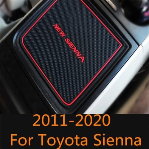 For Toyota Sienna 2011-2020 Inner Car Central Console Cup Holder Pad Car Water Coaster Interior decoration Accessories