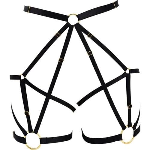 HANAERNES Sexy Harness Lady Tight Elastic Adjust Short Panties Bondage Lingerie Pole Dance Party Punk Gothic Sexy Cage
