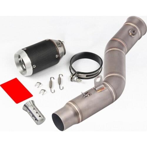 Exhaust Set for Yamaha R1 YZF-R1 2009-2014 Motorcycle Mid 51 mm Exhaust Muffler Pipe with Removable Db Killer Slip On