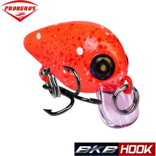 2019 Weimostar Minow Fly Fishing Lure 2.5g/3cm Fish plastic Hard Lure Mini Fishing Baits Bass Swimbaits with 12# BKB Hooks