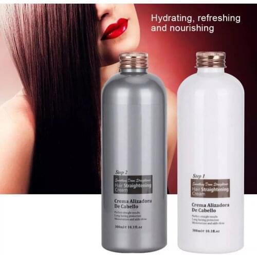300ml Professional Hair Straightening Cream Moisturizing Nourishing Hair Straighten Cream for Home Beauty Salon Hair Relax Cream