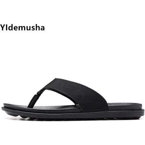 Summer Mens Slipper Outdoor Slipper Classic Men Flip Flops Handmade Sewing Male Sandals Beach Breathable Flip Flops For Men