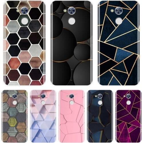 Luxury Geometry Fashion Cool Back Cover For Huawei Honor 4C 5C 6A 6C Pro Soft Phone Case Silicone For Huawei Honor 6 5A 4X 5X 6X