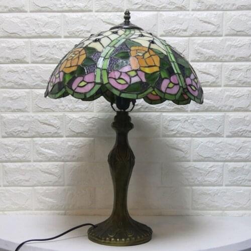 Swan Style Vintage Retro Turkish Mosaic Desk Lamp for Bedroom Living Room Stained Glass LED Turkish Lights
