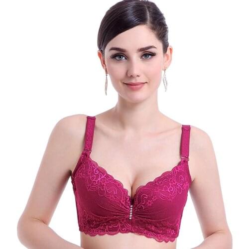JUVA Hot Sales Big Size Women Lace Bras Womens Lingerie Plus Size Bra Brassiere C D E Cup Push up Padded Bras