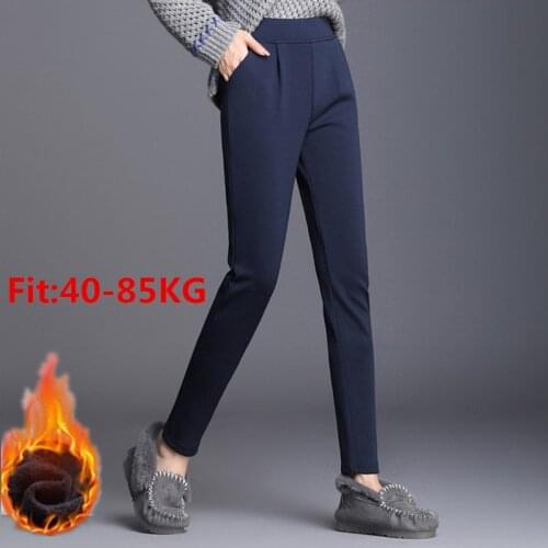 Autumn Winter Women Leggings Plus Size Thick Velvet Big Sizes korean Legging Pants Leggins Push Up Large Warm Harem Trousers