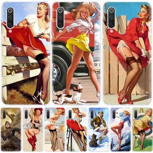 Sexy Pin Up Girl Women Coser Silicon Phone Case For Xiaomi Redmi Note 10 9 8 9S 8T 7 6 5 6A 7A 8A 9A 9C Pro Customized Cover Coq