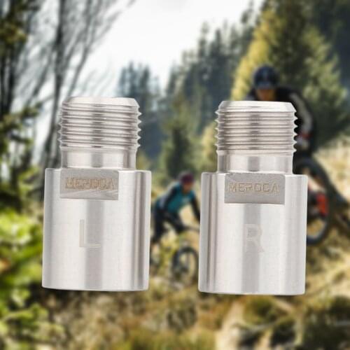 1 pair of pedal extension adapters suitable for 9/16 "crank MTB