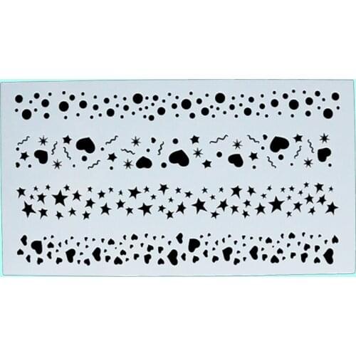 23x12cm Love Cake Stencil Cake Tools Fondant Decor Stencil Cupcake Cake Decoration Tools Decorating Baking Tool Cake Stamp