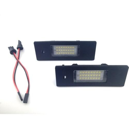 2x 12v 6500k White LED Licence Plate Light Car Signal Lamp Exterior Work Light Accessories For Alfa Romeo W8 147 BZ DS 2000