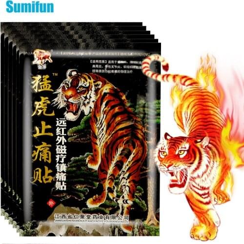 8Pcs/Bag New Tiger Balm Analgesic Patch Rheumatoid Arthritis Knee Muscle Joint Sprain Pain Relief Body Massage Medical Plaster