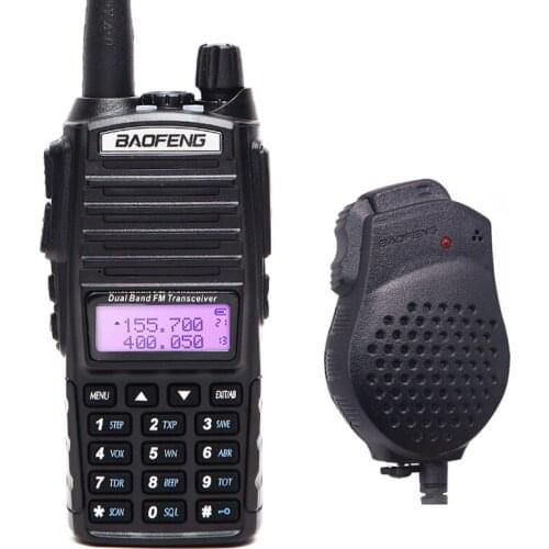 Baofeng UV-82 Plus vhf/uhf Long Range 8W Powerful Walkie Talkie Portable CB Transceiver Amateur 2 way Radio UV82+One Speaker Mic