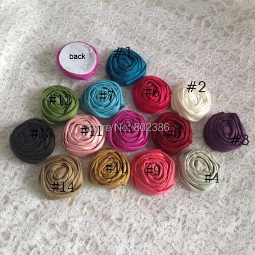 Free shipping 4.5cm mix colors dupioni silk rolled flower