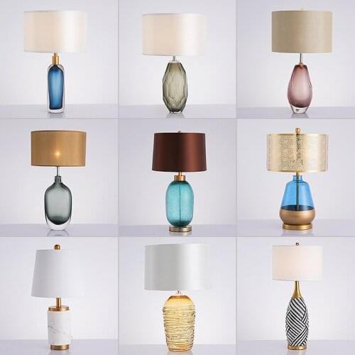 Europe iron crystal led table lamp led desk lamp luminaria bedside lamp living room lamp