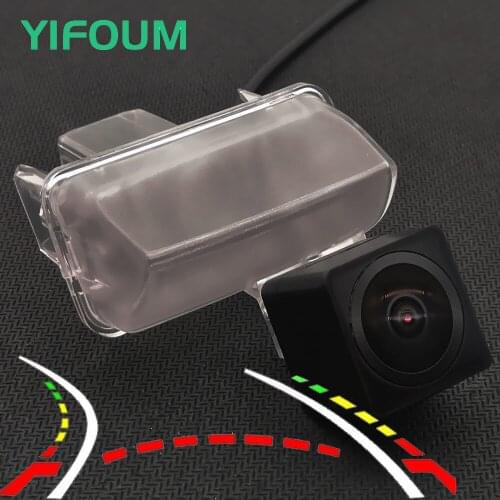 AHD Fisheye Dynamic Trajectory Car Rear View Camera For Toyota Corolla Vios Verso Ractis Yaris Prius Avensis Camry Fortuner