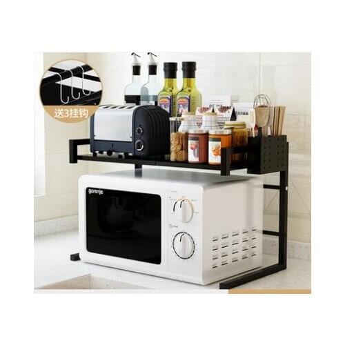 Kitchen rack microwave oven rack multi-storey floor-to-ceiling household space-saving storage pan oven storage rack