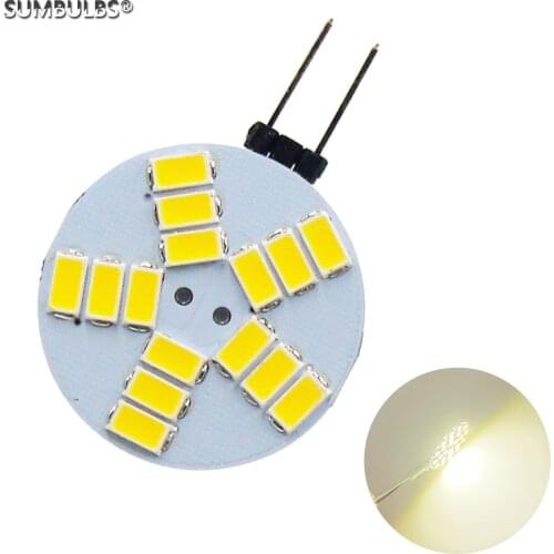 SUMBULBS G4 3W On DC 12V 15 LEDs 5730 SMD Replace Halogen Bi-Pin 180 Degrees Beam Angle LED Bulb Lamps