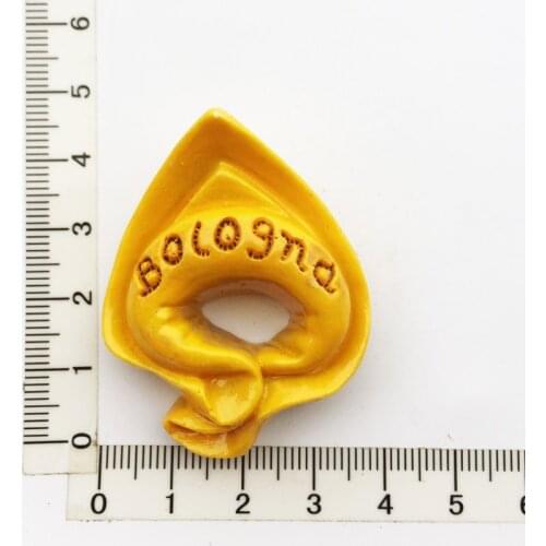 Bologna Italy)Fridge Magnet,Creative Travel Commemorate Crafts 3D Ornaments Magnetism Resin Material Refrigerator Stickers