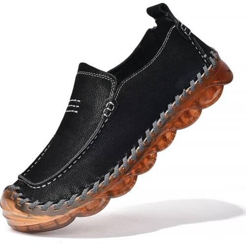 Plus size46 mens shoes original spring and autumn fashion mens casual shoes quality split leather shoes mens flat shoes обувь