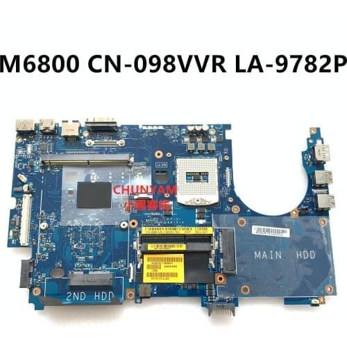NEW VAR10 LA-9782P For DELL Precision Workstation M6800 Laptop Notebook EDP Motherboard CN-098VVR 98VVR Mainboard 100% tested