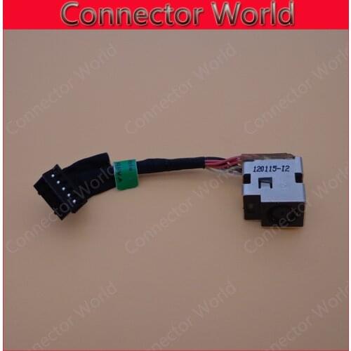 1-20pcs/lot DC Jack Original New Laptop DC Power Jack with cable 9pin 9-pin 9p 9 p 9 pin for hp hpq std nb