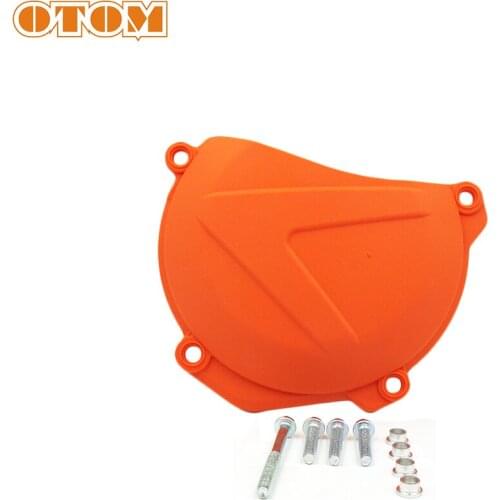 OTOM Motorcycle Clutch Cover-BG01 Plastic Orange Protective Containment Guard For KTM XCF SXF HUSQVARNA FC FE FX Motocross Parts