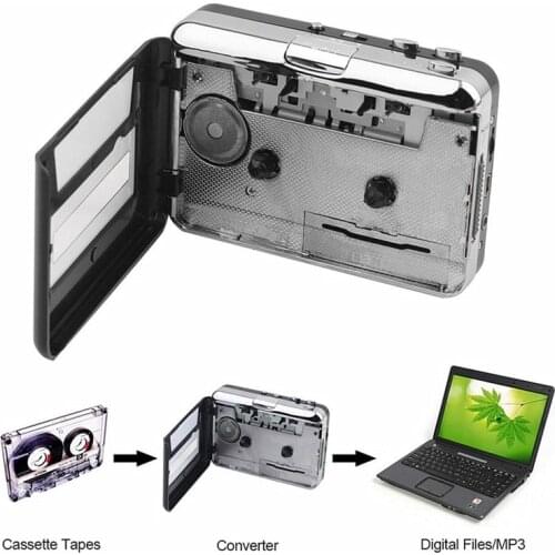 2018 Tape to PC Super Cassette To MP3 Audio Music CD Digital Player Converter Capture Recorder +Headphone USB 2.0 Drop Shipping