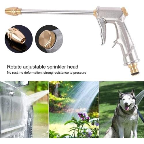 High Pressure Power Gun Water Spray Home Car Windows Sprinkler Multifunction Cleaning Tool Adjustable Outdoor Garden Watering