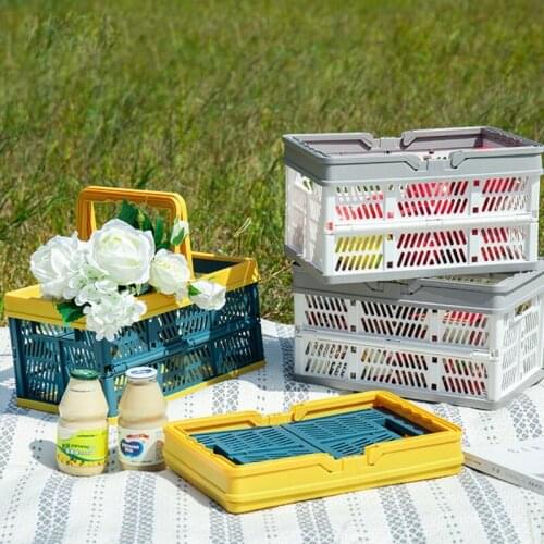Rectangular Hollow-Out Storage Basket Plastic Mesh Basketry Desk Tray for Home QX2E