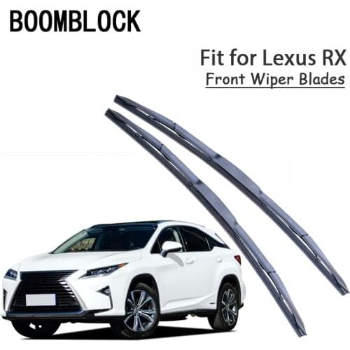 BOOMBLOCK 2PCS High Quality Front Windshield Wiper Blades For Lexus RX350 RX450H RX400H Accessories
