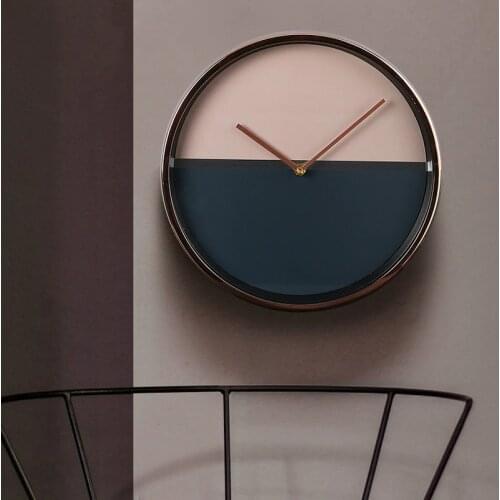 Light Luxury Wall Clock Home Fashion Decorations Nordic Art Clock Watch Wall Mute Clock Simple Style