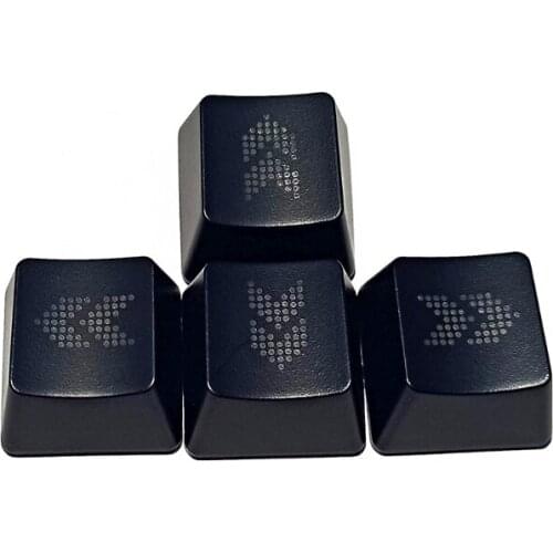 Only Keycap,DIY ABS Direction Keycaps Backlit Translucent Keycap 4 Keys for Mechanical Keyboard Installation OEM Profile