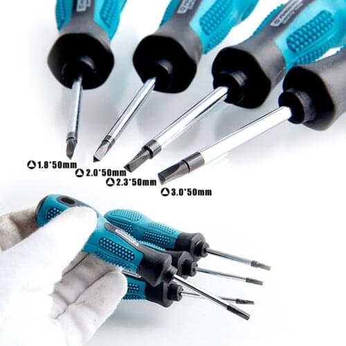 Triangle Screwdriver Set 1.8 / 2 / 2.3 / 3mm CR-V TPR Handle For Electrical 2021 New