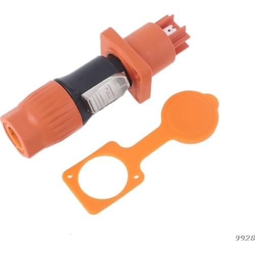 High-power Waterproof Powercon Connector Aviation Plug Flame-retardant 20A Three-core Power Plug Industrial Power Connector