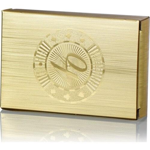 WR 40th Anniversary Gold Plated Plastic Poker Cards Party Game Playing Cards for Birthday Gifts