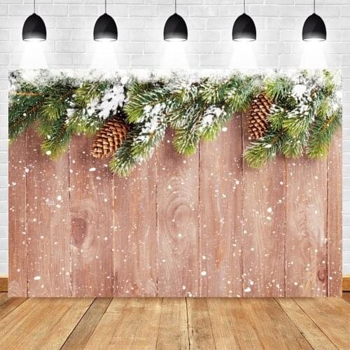 Yeele Winter Background Baby Photocall Photography Green Leaf Light Color Board Snowflakes Backdrop Photo Studio Photophone