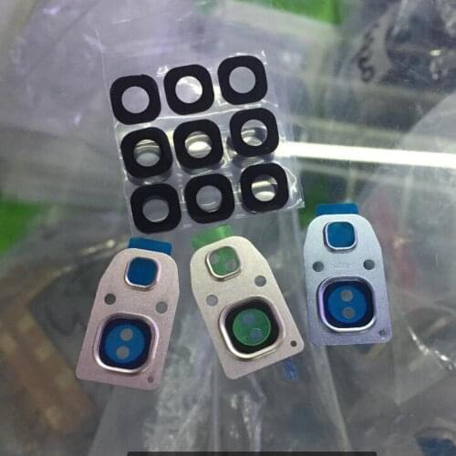 1pcs Camera Frame Glass Lens with Sticker Adhesive Tape Replacement for Samsung Galaxy A3 A320/A5 A520/A7 A720 2017