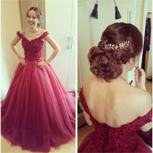 Long women evening bridal gown 2018 sexy v-neck off the shoulder tulle lace formal vestido de festa mother of the bride dresses