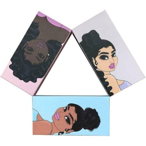 1pc/3pcs Paper False Eyelash Packaging Box Lash Boxes Packaging Diy Faux Cils Mink Eyelashes Multicolor Paper Box Portable Box