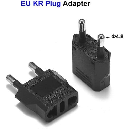 1 Pcs EU Travel Power Conversion Plug Adapter US Plug To EU Plug AC Change Socket Sutable For US CN To EU Euro Traveling