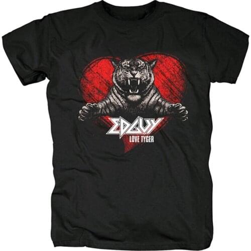 16 designs Edguy Tiger Joker Rock Fashion Brand men women shirt 3D heavy Metal Punk Gothic style fitness camiseta skateboard